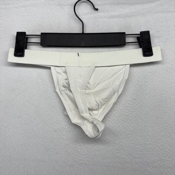Todd Sanfield Thong Men's Medium White Essential Solid Minimal Jock Strap NEW - Picture 3 of 5